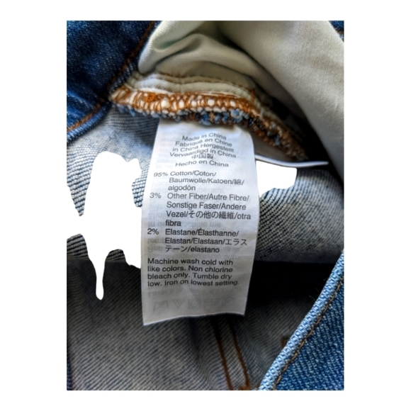 Madewell 9" High Rise Skinny Jeans Raw Hem Edition Women's 24 Blue Paloma Wash - Picture 8 of 13